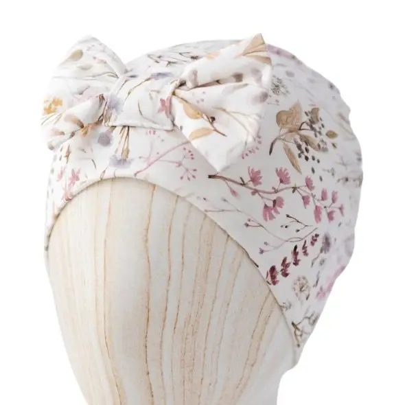 Berretto per Bambini con Fiocco – Fioritura Primaverile