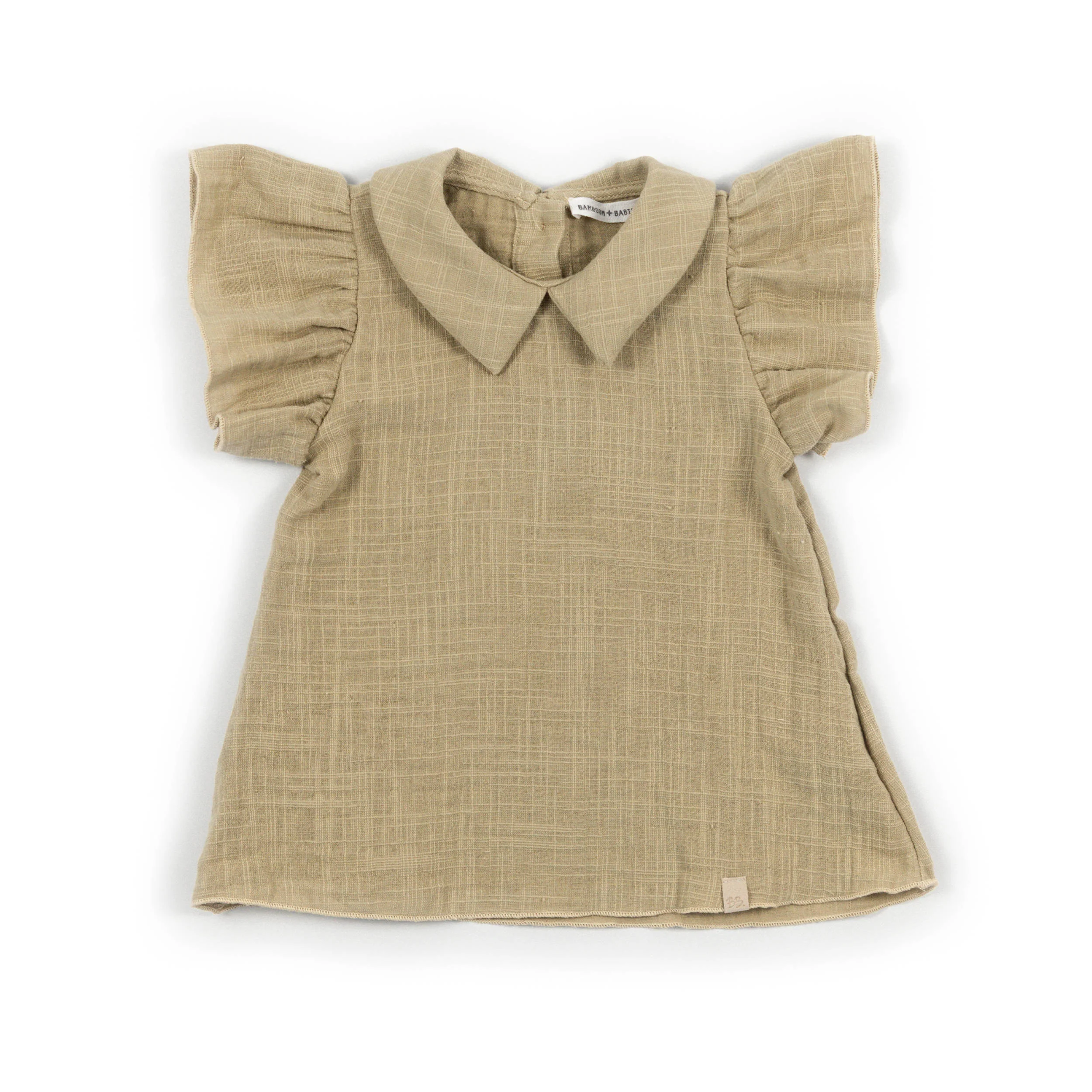 Vestito in Lino Look - MUSTARD - immagine 3