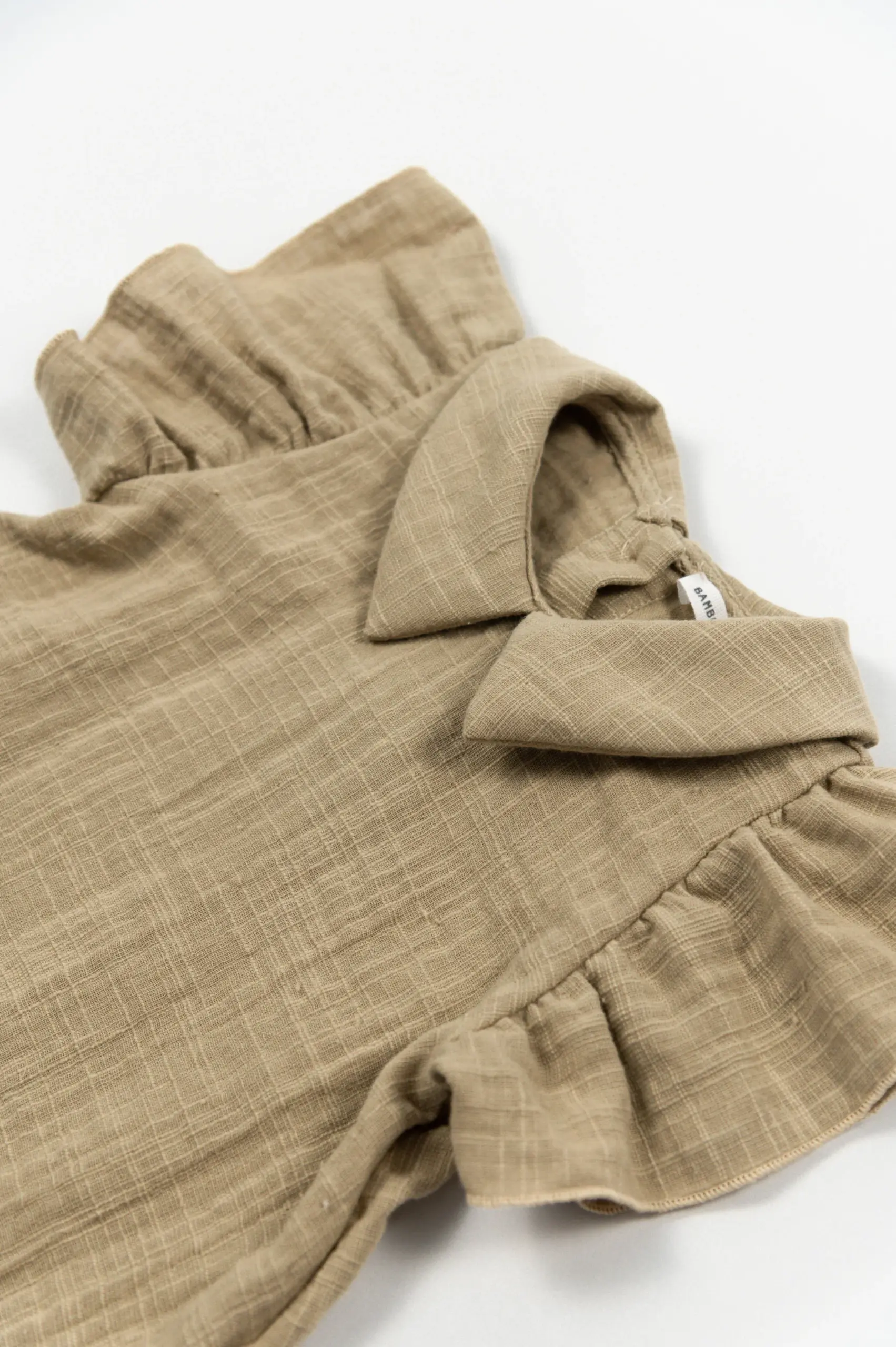 Vestito in Lino Look - MUSTARD - immagine 2