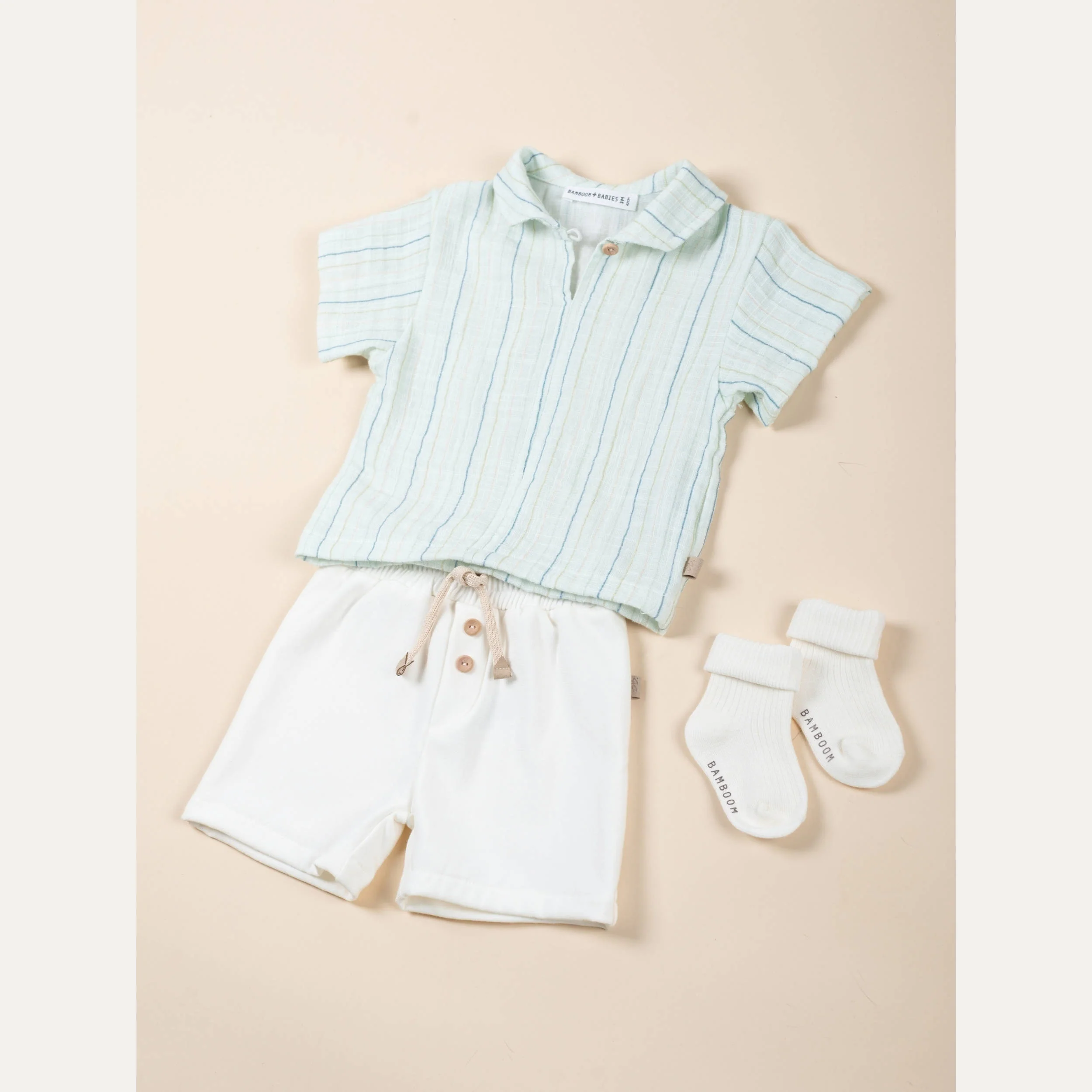 Shirt con colletto - STRIPE ACQUA - immagine 3