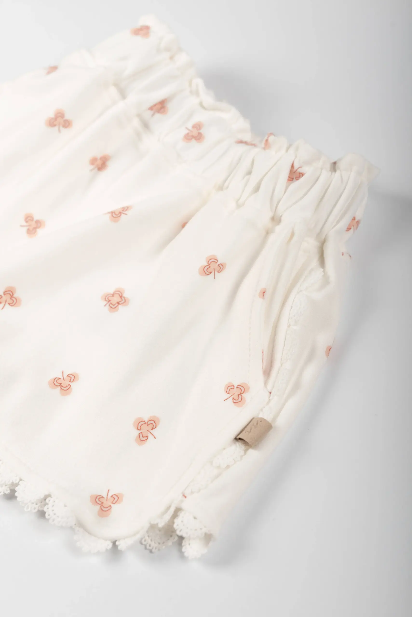 Short bimba con bordino - PRINT LUCKY LEAVES - immagine 3