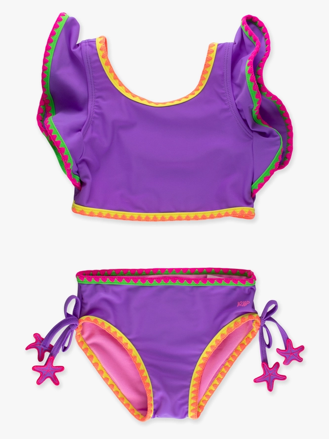 Costume da bagno tankini 2 pezzi , con dettaglio crochet e farfalla