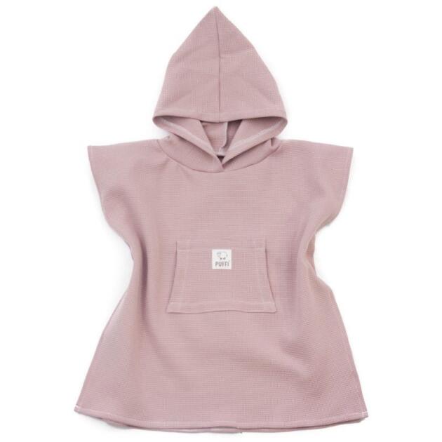 Poncho a Forma di Waffle per Bambini – Rosa
