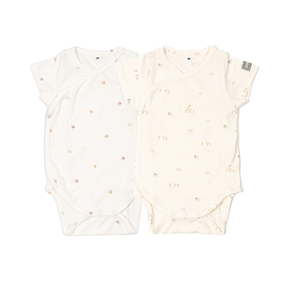 Confezione Body maniche corte Print- 2pc - ANIMALS MIX